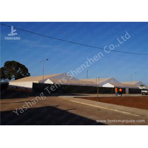 30M Large Clear Span Aluminium Frame Tents White UV Resistant PVC Fabric Top