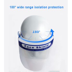 Distortion Free Chemical Safety Face Shield Optically Clear Adjustable With