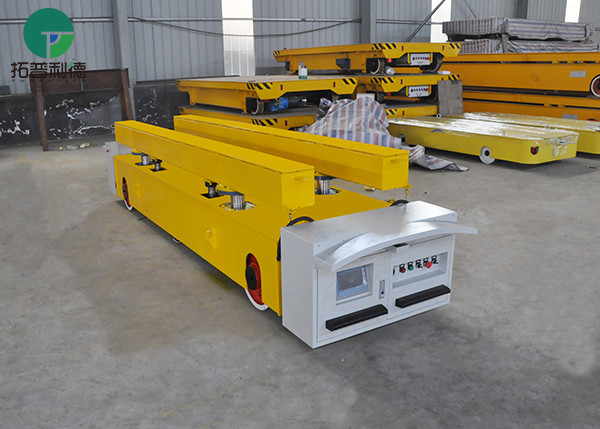 Quality Warehouse rechargeable automatic RGV Electrtical Rail Transfer cart wholesale