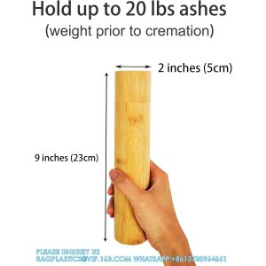 Small Bamboo Scattering Urn Tube for Human Ashes, ECO & Biodegradable Friendly