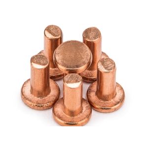 M6 M12 M8 Copper Brass Flat head solid rivet 7/8 1 3/16 Copper finishing Yellow