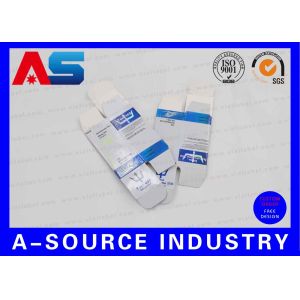 Laser Holographic Metallic Injectable Peptide 10ml Vial Boxes Packaging 25 * 25