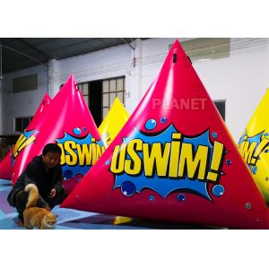 Triangular Inflatable Marker Buoy With D Rings Customized Size