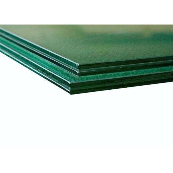 Clear Tempered Laminated Glass , Flat / Curved PVB Interlayer Laminated Glass