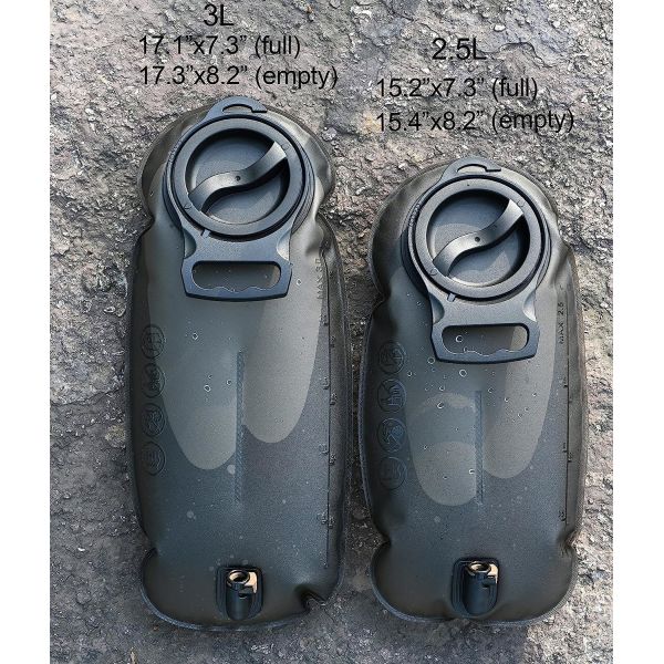 Quality 2L/2.5L/3L TPU Hydration Bladder, Tasteless BPA Free Water Reservoir Bag with Insulated Tube for Hydration Pack wholesale