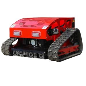 Crawler Type Four Wheel Hybrid Remote Control Lawn Mower 8HP Gasoline Engine