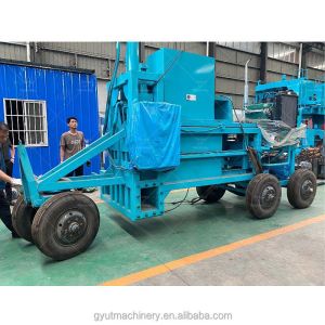 Full Automatic Baler Dry Hay Straw Press Machine for Wheat Rice Hull Bagging