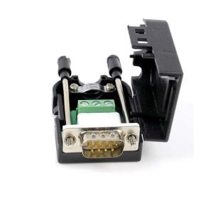 Cheap DB9 D Sub 9 Pin RS232 Serial Port Connectors to 3-pin Terminal Blocks Adapter for sale