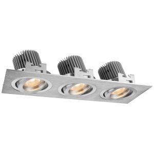 China 3 leds Indoor 18W Adjustable LED Downlights IP20 for Ticket Agencies / Corridor on sale