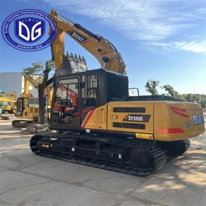 Cheap SY135C 13.5 Ton Used SANY Excavator Hydraulic Backhoe Crawler Excavator for sale