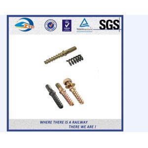 Q235 35# 45# DHS 35 Railroad / Railway Sleeper Screws , Tensile strength ≥800Mpa