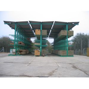 Double Side Column S235JR Cantilever CE Tubular Radio Shuttle Racking