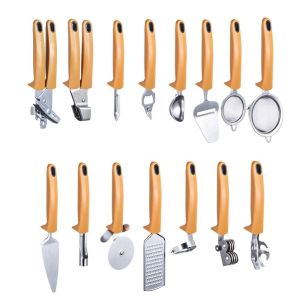 Stainless Steel Kitchen Gadgets Set Can Opener Bottle Opener Peeler and More for