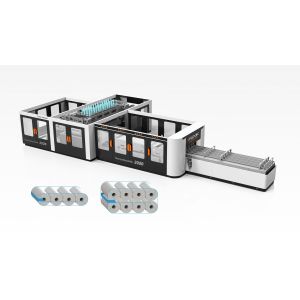 China LDPE 40 microns Kitchen Towel Roll Wrapper 25kw Packaging Machine on sale