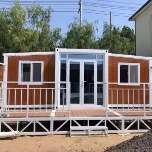 Luxury 40&20ft Movable 2 Bed Container Home Foldable Prefab Expandable House