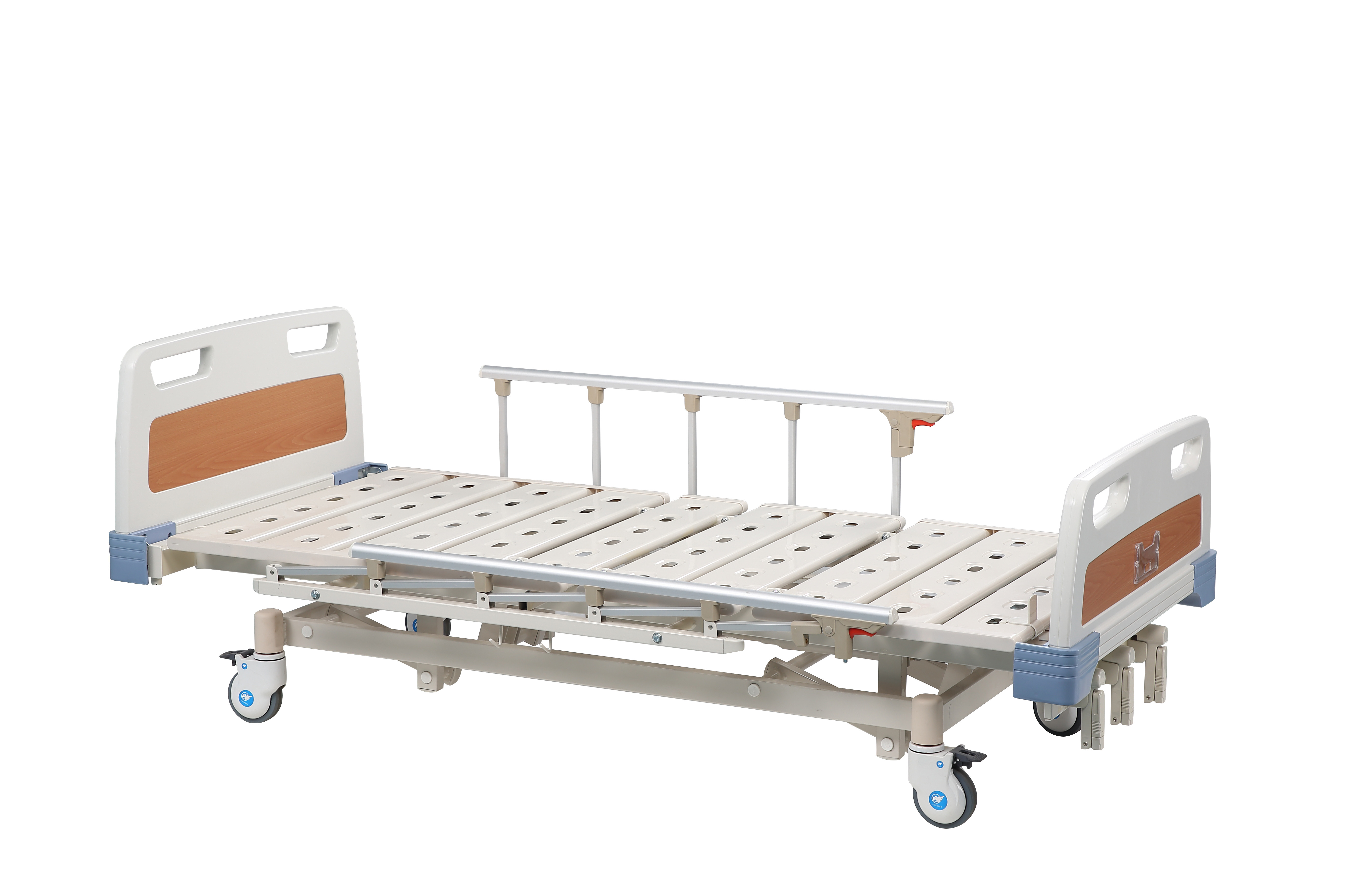 Quality Folding Adjustable Medical Manual Hospital Bed Metal For Patient wholesale