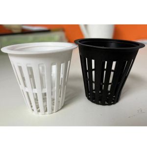 Clear 2 Inch Hydroponic System Plastic Mesh Basket Nursery Net Pot For NFT Plant