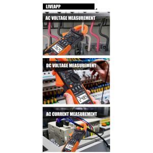 AC/DC Digital CLamp Meter With Ammeter , Voltmeter ,Double Mold，Diode Test