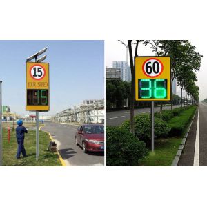 10-100M Solar Led Radar Speed Sign Control Static Constant Current Driving Mode