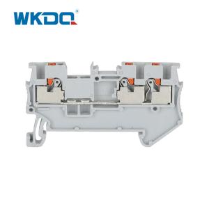 Cheap Feed Through Wire Electrical Terminal Block 1.5mm 1 Input 2 Output Push In Terminals for sale