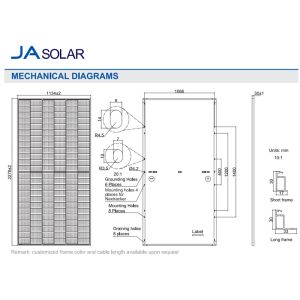 Ja Pv Module Mbb Half Cell Solar Panels Perc Jam72s30 540-565/Gr High Efficiency