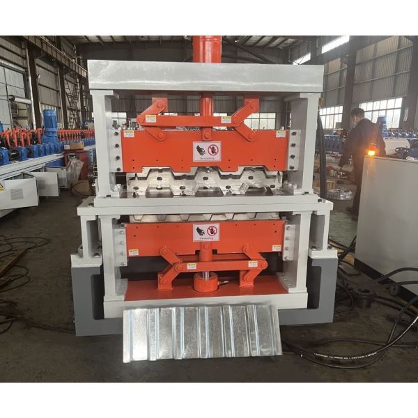 Quality Double Deck Floor Roll Forming Machine 1.2mm B Composite Metal 28 Stations wholesale
