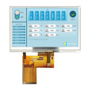 4.3" resistive touch display/480x272 IPS TFT LCD/TTL RGB interface/40-pin FPC