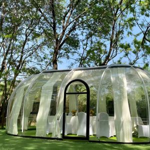 Transparent Connectable PC Dome House Igloo Bubble Tent UV Resistance 99.9%