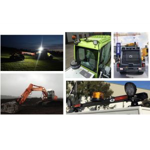 1920lm 90° 24 Watt LED Round Flood Lights For Industrial Vehicles