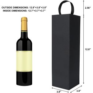 Liquor Champagne Magnetic Closure Collapsible Wine Boxes With Lid and Handle