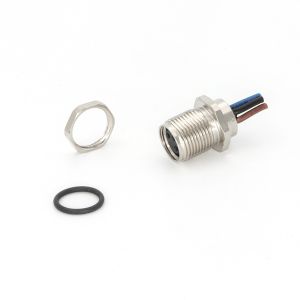 M8 Panel Mount Connector 0.5m Pre-Wired Female Front Mounting Straight 3 Pin A