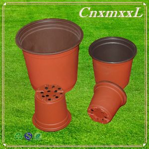 Light and soft black/double-color flower pot cane shoots seedling nutrition pot