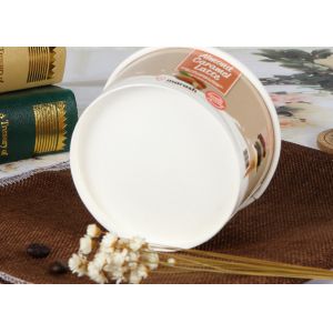 Personalized Branded Paper Cups / Bowls , Insulated Disposable Soup Bowls