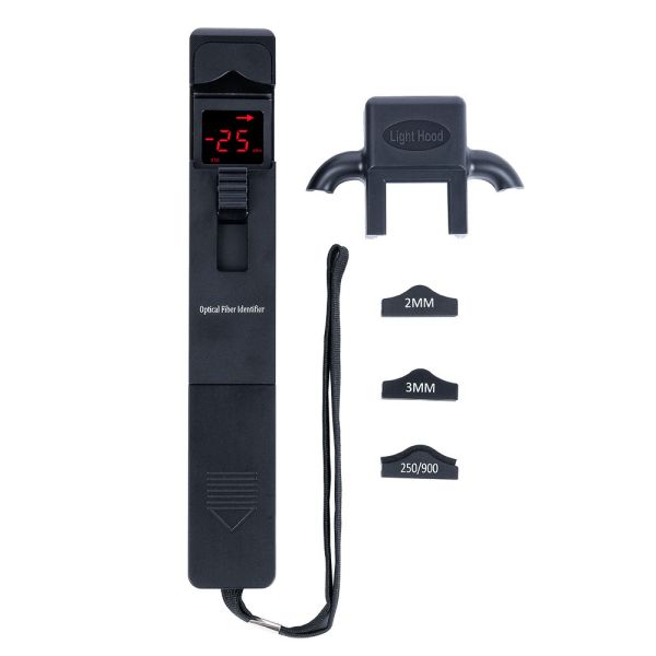 Black Metal Live Optical Fiber Identifier OFI Cable Patch Cord Tester FTTX Tool