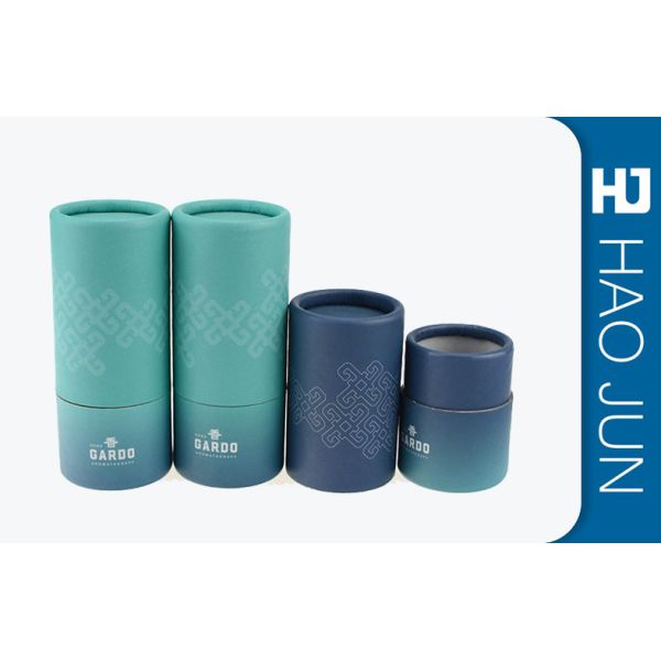 Cardboard Round Cosmetic Paper Boxes For Coco Nut Oil , Color Customized