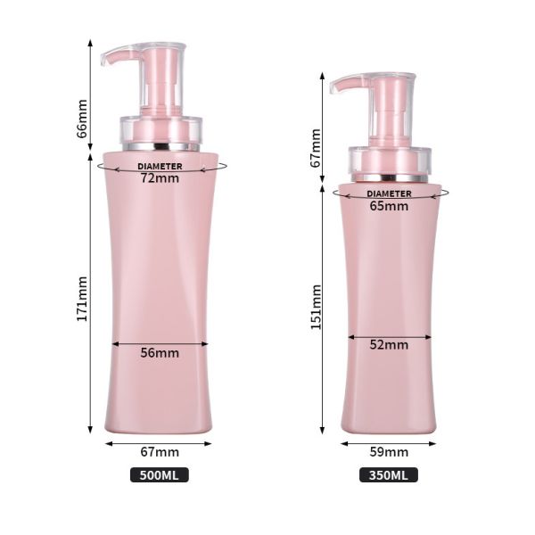 Custom Empty Shampoo Body Wash Plastic Lotion Bottle With Pump Sprayer