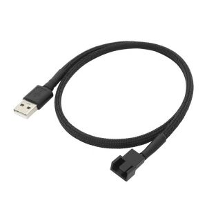USB to 3 Pin 4 Pin Molex Female PWM 5V Case Computer Cooler Cooling Fan Power