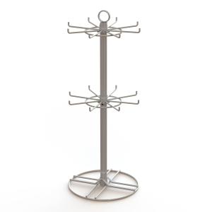 China 2 inch Wire Hooks Spinner Rotating Table top Display Rack Hooks Spinner Metal Table Top Display Stands on sale