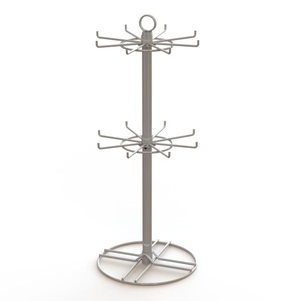 2 inch Wire Hooks Spinner Rotating Table top Display Rack Hooks Spinner Metal