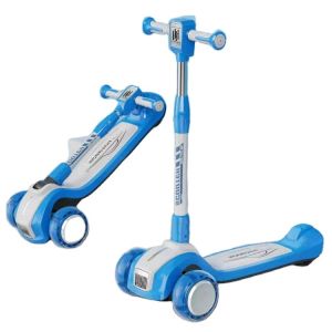 Cheap 2022 PU Wheel Multifunctional Folding Ride On Scooters Car for Children Unisex Gender for sale