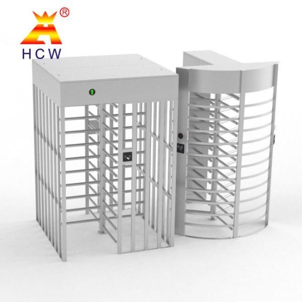 Revolving Single Door Full Height Turnstile 100W Electronic Barrier Gate For School