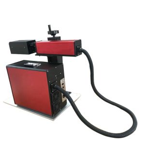 China Portable 30w 50w Split Fiber Laser Marker For Curved Surface on sale