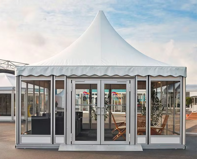 Custom Trade Show Tent Waterproof PVC Double Frame Exhibitions Parties Tent