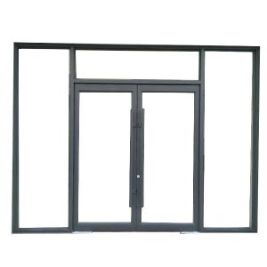 Design Finished Aluminium Spring Commercial Door at Good for Push and Pull