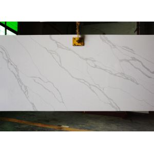 Indoor Decorative Countertops Calacatta Quartz Stone Scratch Resistant