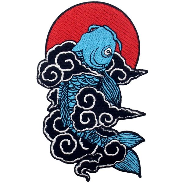 Quality Koi Fish Embroidered Animal Patches wholesale