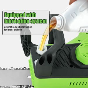 Rechargeable 12 Inch Chainsaw Battery Powered with Auto Oil Pump and Strong