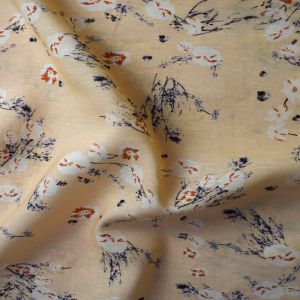Printed Digital Soft Tulle Fabric Tencel Cotton Twill Waterproof