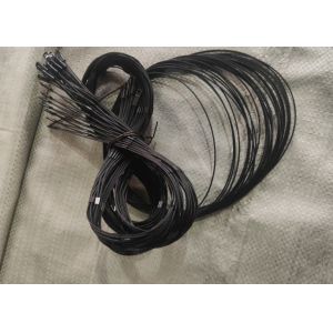 Black Oxidized 2.0mm Cable Zoo Rope Mesh 60*60mm SS304 Zoo Rope Netting