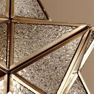 Nordic Led Pendant Lights Art Glass Start Geometric Pendant Lamp(WH-GP-170)
